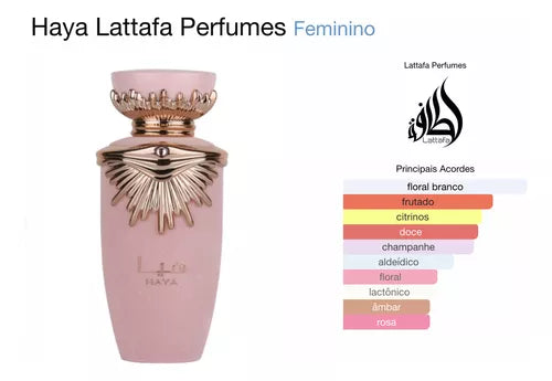 Perfume Dama Haya Lattafa Eau De Parfum 100ml